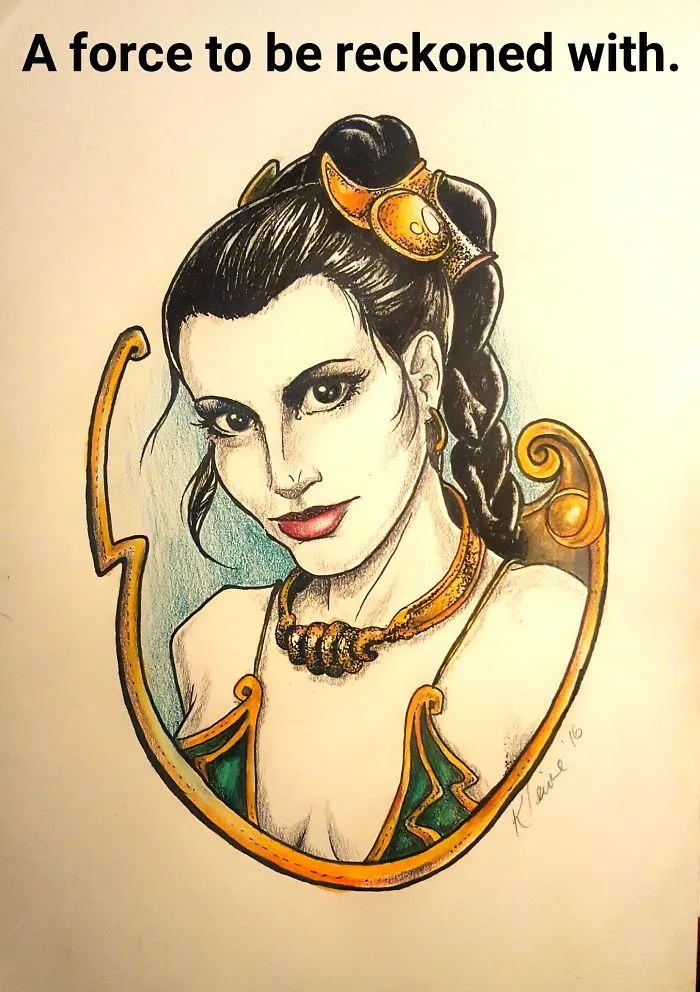 290 Touching Tributes To Late Carrie Fisher By Artists Around The World