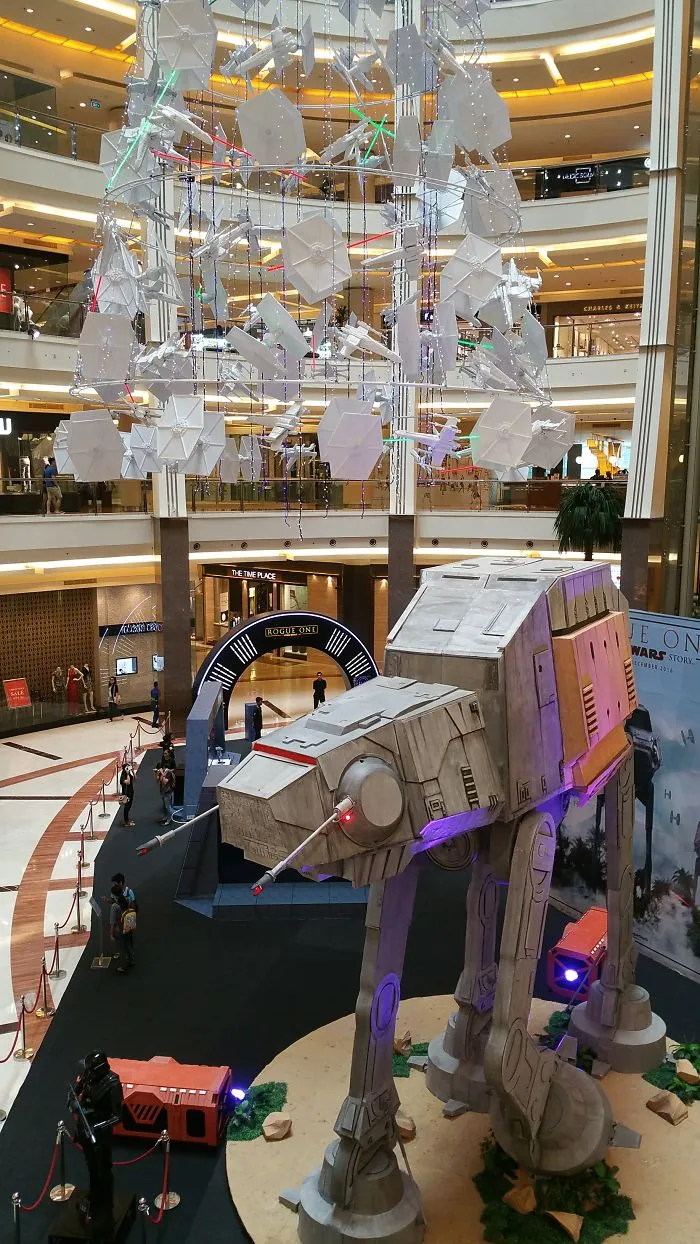 Giant Star Wars Christmas Tree At Shopping Mall In Jakarta