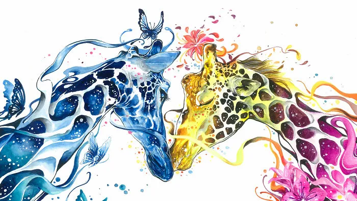 I Create Animal Spirits Trough Watercolor
