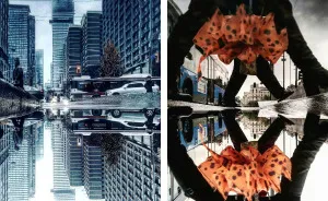 I Travel The World To Photograph The Parallel Worlds Of Puddles With My Smartphone