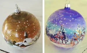 I Paint Winter Landscapes On Christmas Ornaments