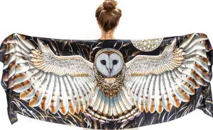 I Hand-Draw Owl Scarves That Will Give You Wings