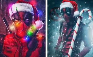 Photographer Creates Ultimate Deadpool Christmas Cards
