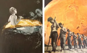 Collages That I Made The Old Fashioned Way, Using Vintage Magazines And Razor Blades