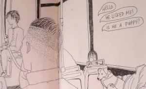 I Draw The Conversations And People That I Ride The Bus With