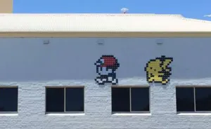 Street Artist Spends Two Years Collecting Floppy Disks To Create Pixel Pokemon Installation