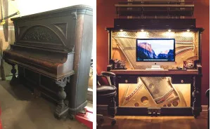 I Turned A 1907 Upright Piano Into A Luxurious Desk