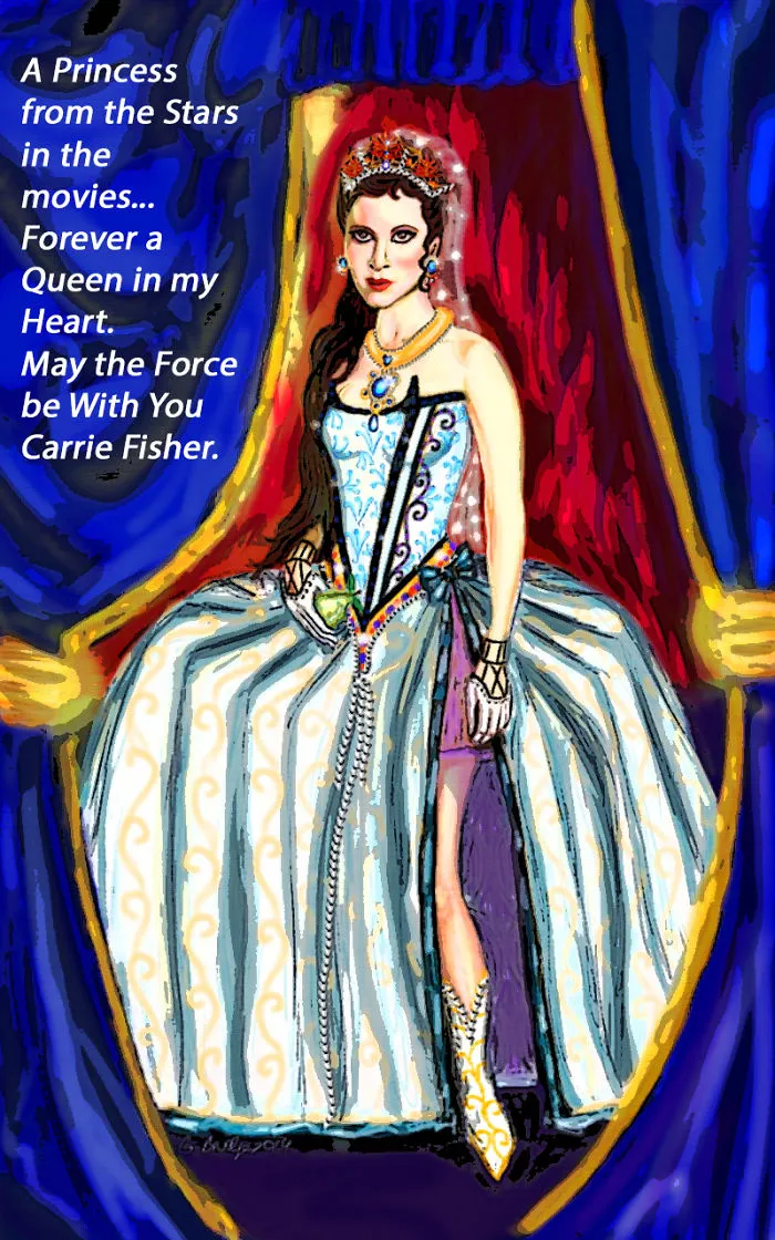 290 Touching Tributes To Late Carrie Fisher By Artists Around The World