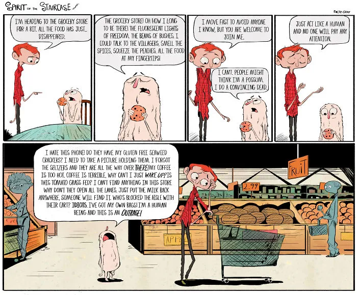 Spirit Of The Staircase: A Comic Strip About Friendship, The South, And A Peculiar Critter.