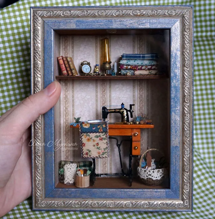 Russian Artist Creates Nostalgic Worlds Through Miniature Art