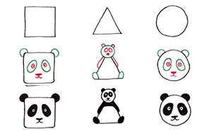 How To Draw Any Animal From A Square, A Triangle And A Circle