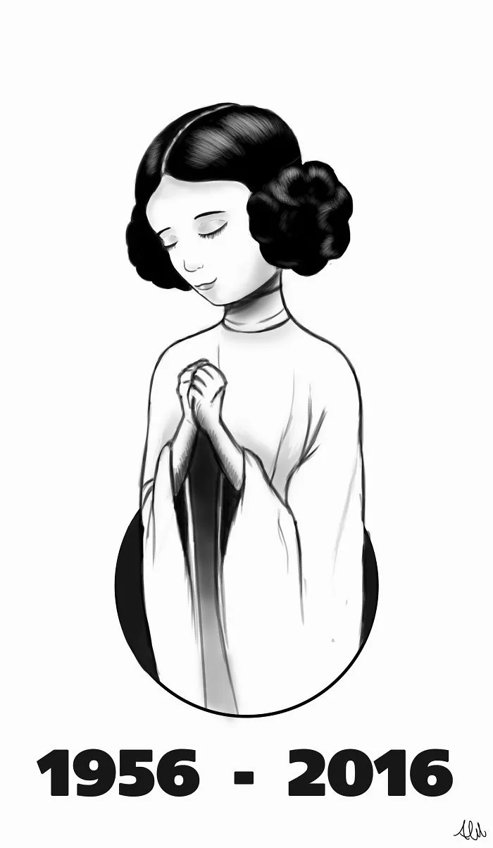 290 Touching Tributes To Late Carrie Fisher By Artists Around The World