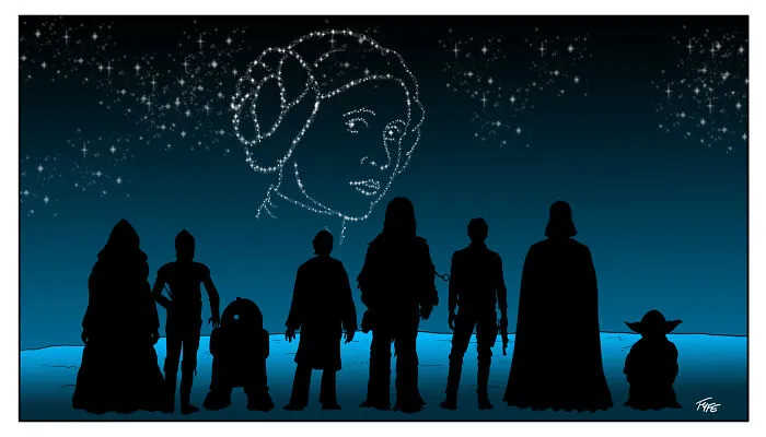 290 Touching Tributes To Late Carrie Fisher By Artists Around The World