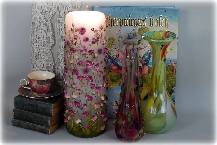 I Made Giant Candle With Roses