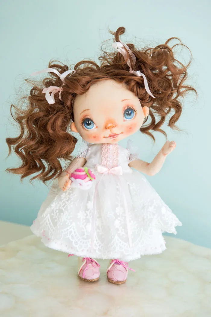 I Create One-Of-A-Kind Dolls By Sewing Them And Handpainting Their Faces