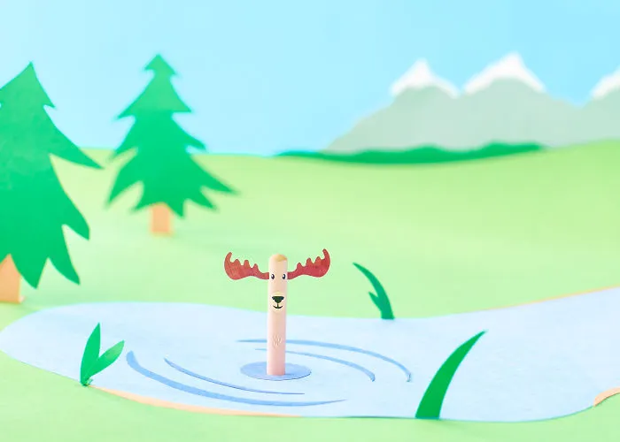 Little Frontiers: Kikkerland Woodland Pencils Seen In Handmade Paper Scenes
