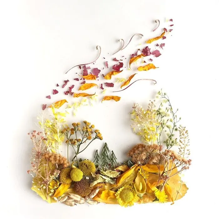 This Artist Turns Flowers Into Paintings