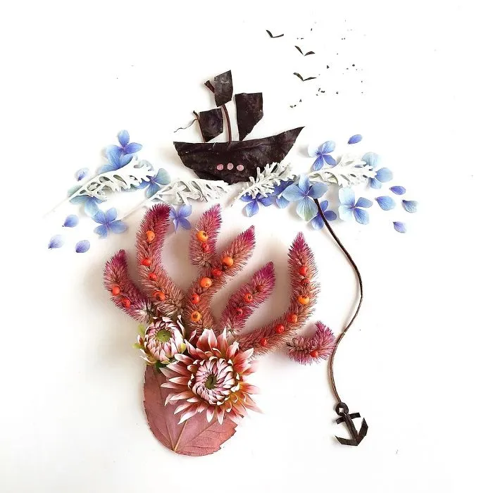 This Artist Turns Flowers Into Paintings