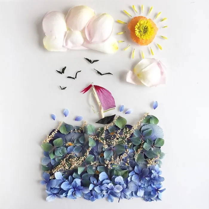 This Artist Turns Flowers Into Paintings