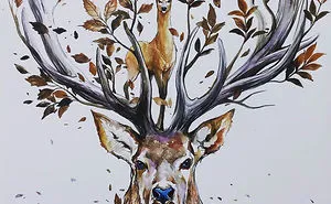 I Create Animal Spirits Through Watercolor