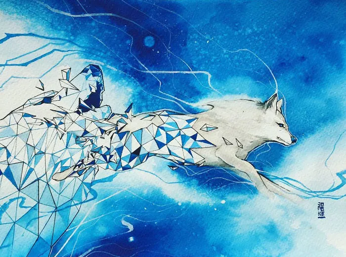I Create Animal Spirits Through Watercolor