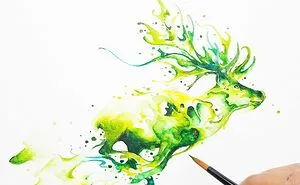 I Create Animal Spirits Through Watercolor