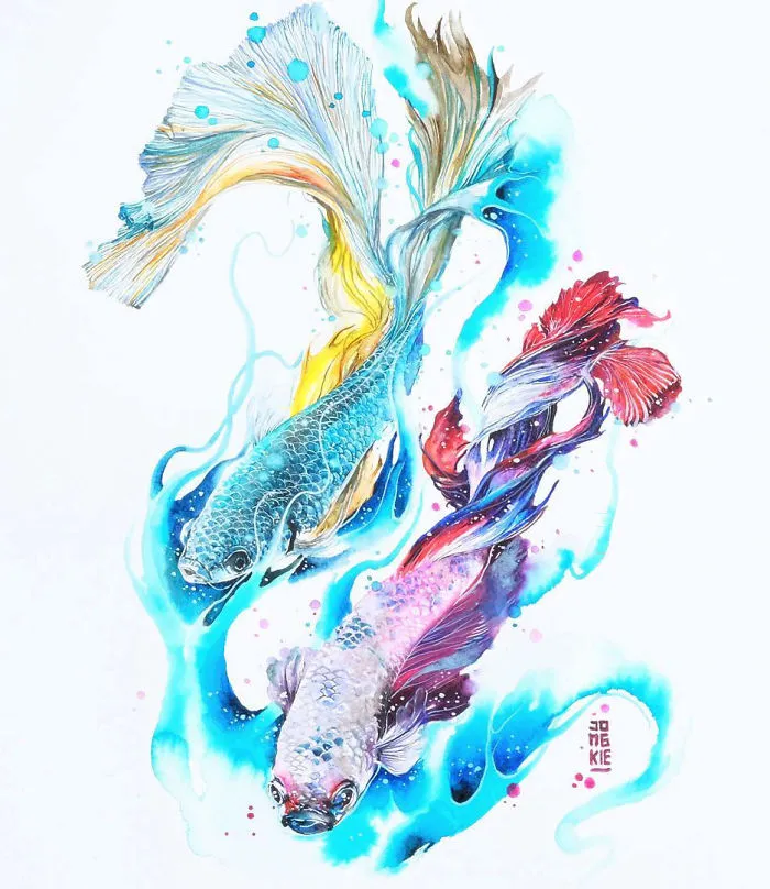 I Create Animal Spirits Through Watercolor