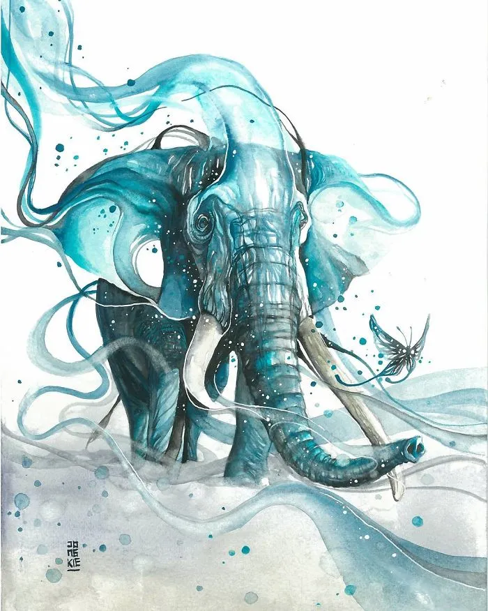 I Create Animal Spirits Through Watercolor