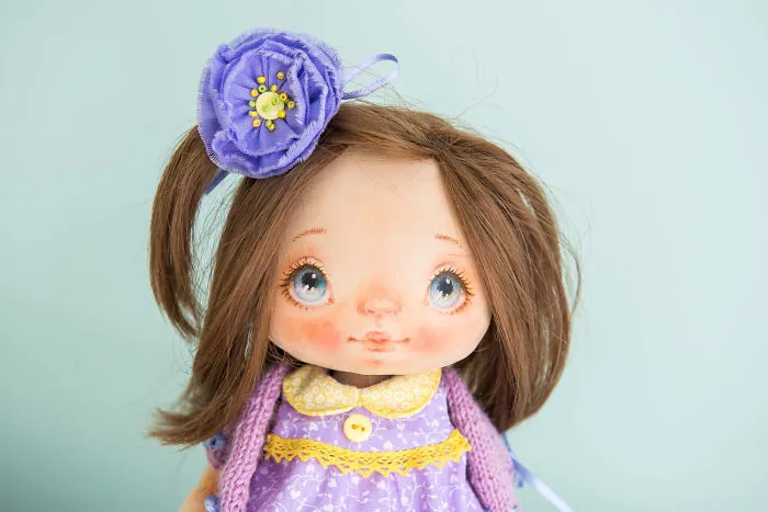 I Create One-Of-A-Kind Dolls By Sewing Them And Handpainting Their Faces
