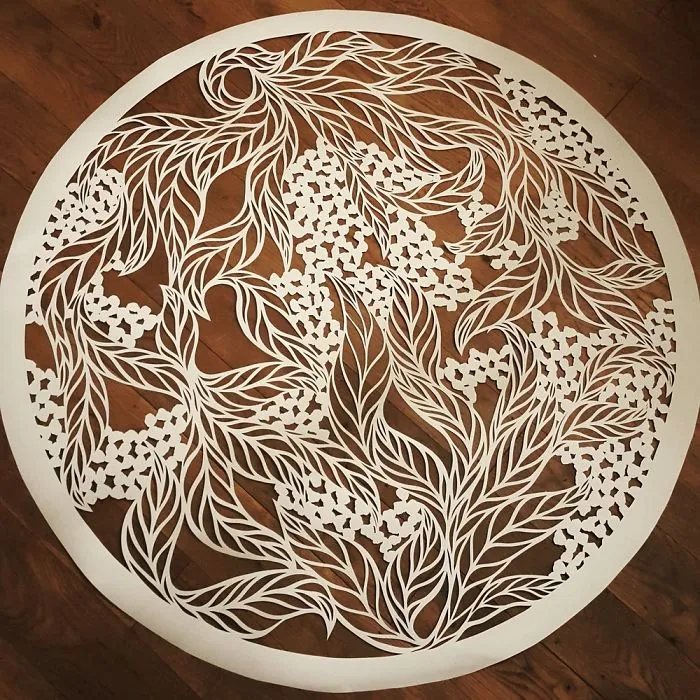 I Hand-Cut Intricate Paper Artwork Inspired By Nature And Architecture