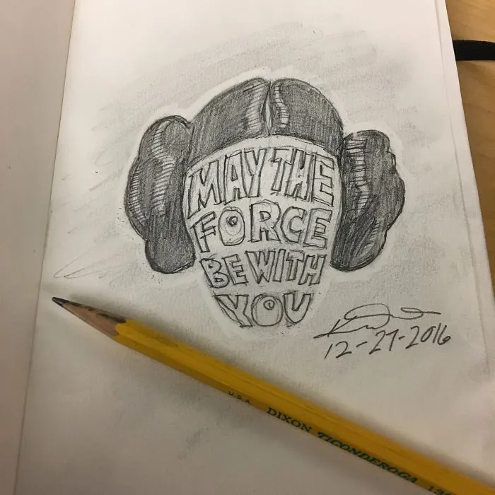 290 Touching Tributes To Late Carrie Fisher By Artists Around The World