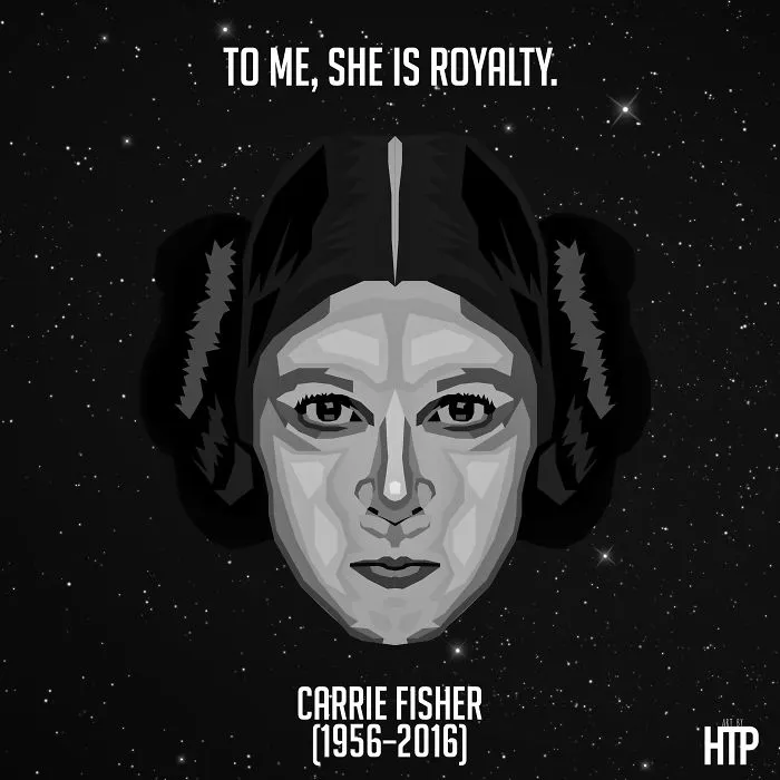 290 Touching Tributes To Late Carrie Fisher By Artists Around The World