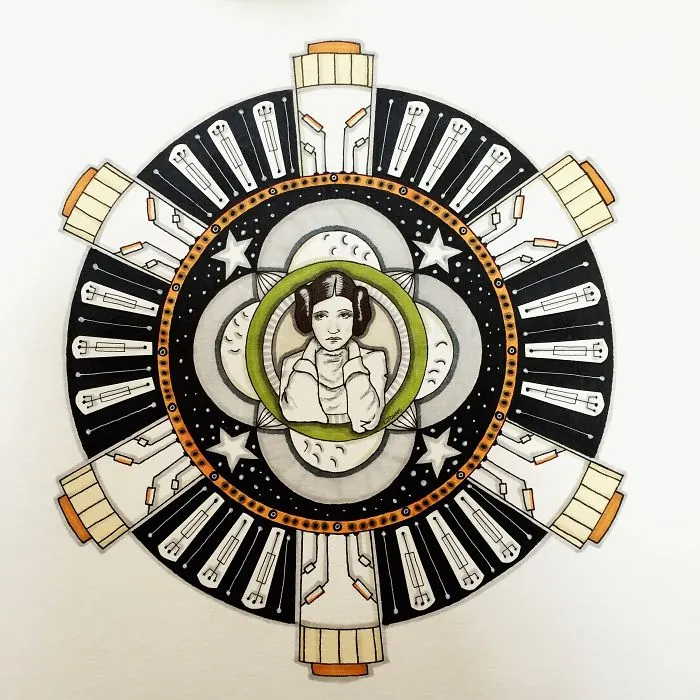 290 Touching Tributes To Late Carrie Fisher By Artists Around The World
