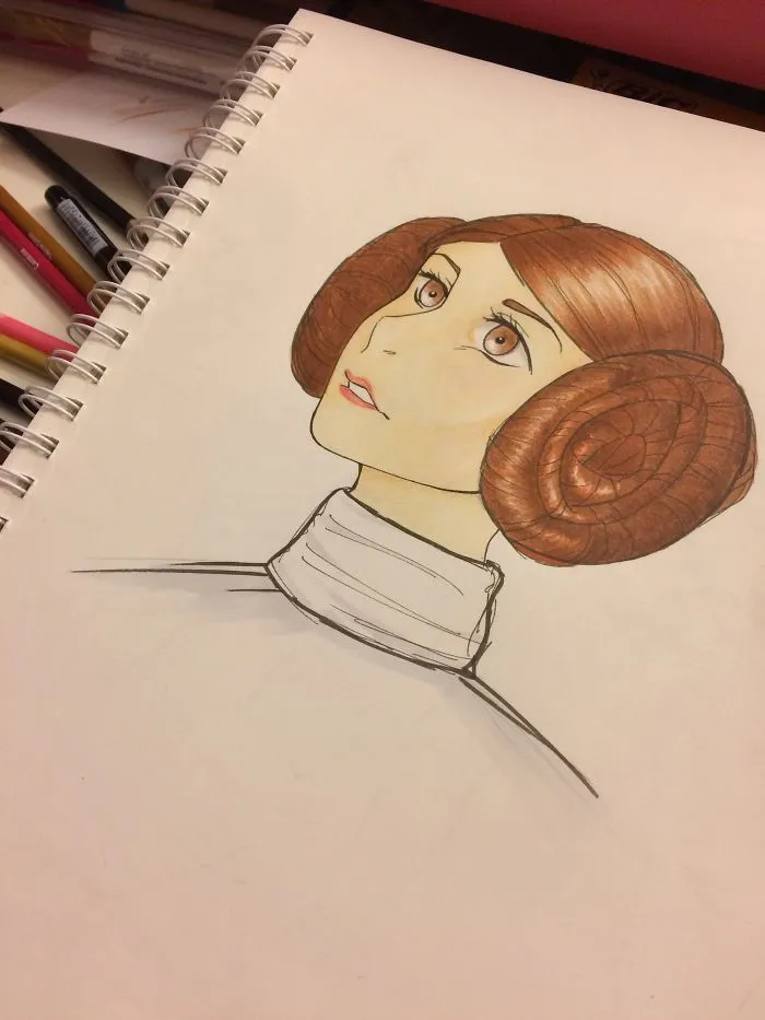 290 Touching Tributes To Late Carrie Fisher By Artists Around The World
