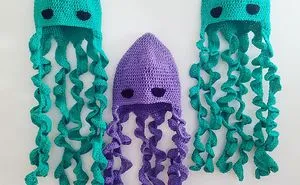 Adorable Handmade Squid Hats Perfect For The Under The Sea Lover
