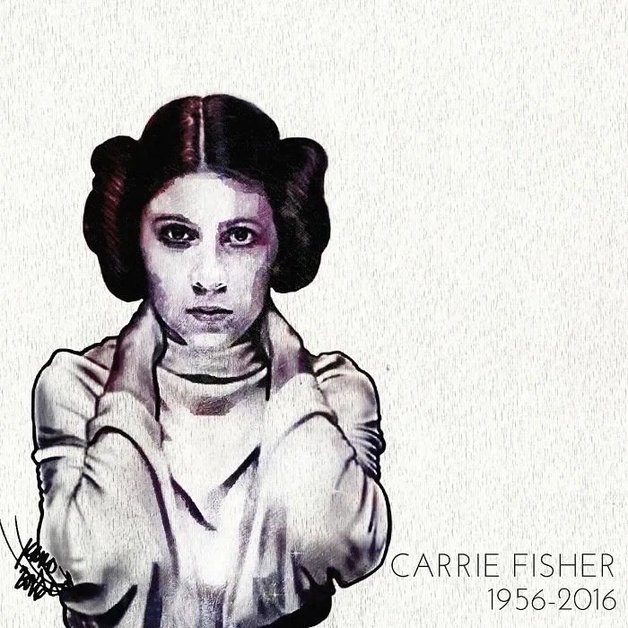 290 Touching Tributes To Late Carrie Fisher By Artists Around The World