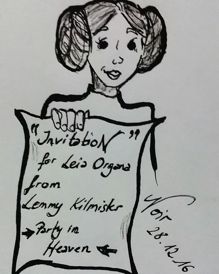 290 Touching Tributes To Late Carrie Fisher By Artists Around The World