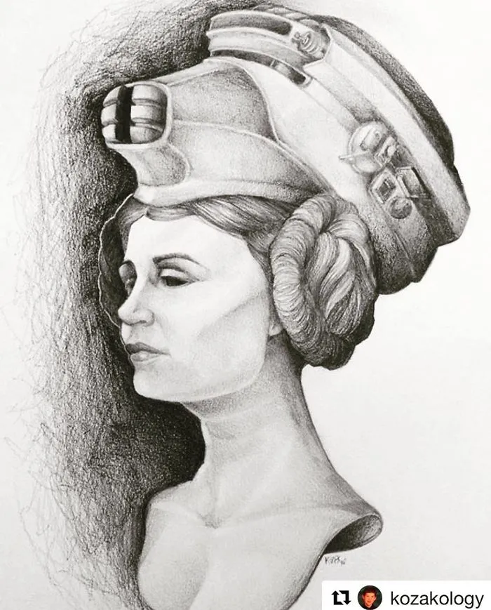 290 Touching Tributes To Late Carrie Fisher By Artists Around The World