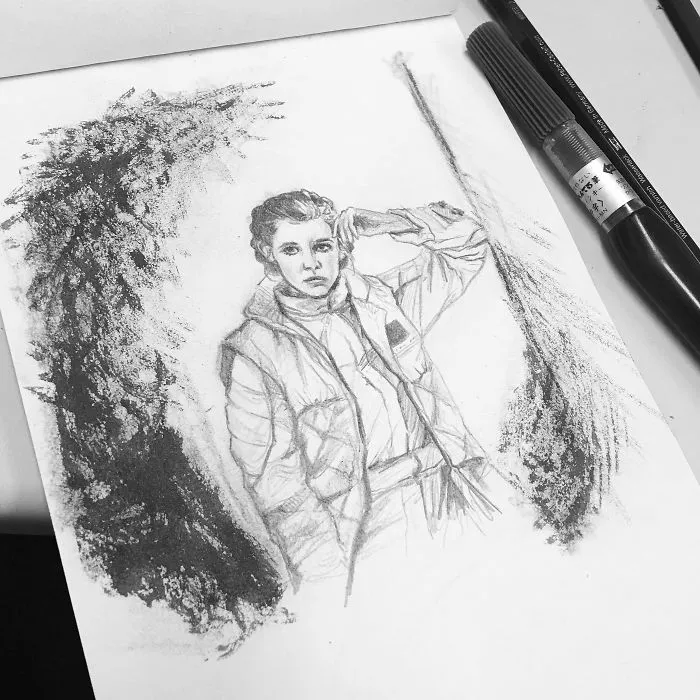 290 Touching Tributes To Late Carrie Fisher By Artists Around The World