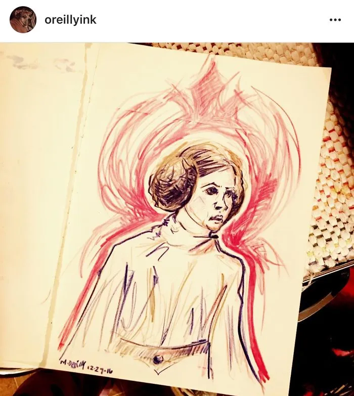 290 Touching Tributes To Late Carrie Fisher By Artists Around The World