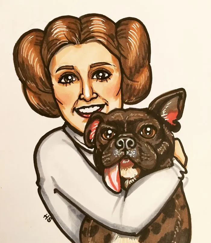 290 Touching Tributes To Late Carrie Fisher By Artists Around The World