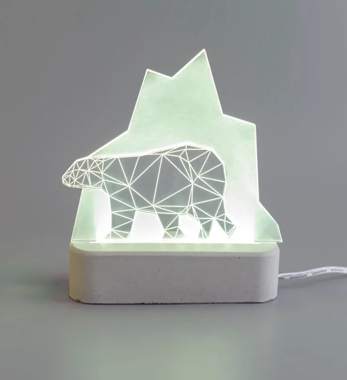 Polar Bear Lamp, Arctic Collection