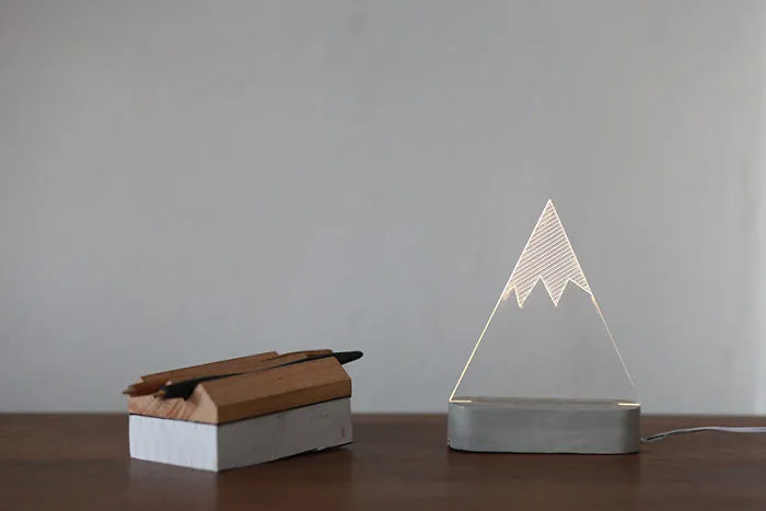 Snowy Mountain Lamp