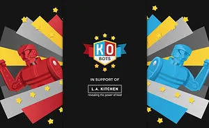 Friendly Vengeance Takes A Swing At Injustice With Rock 'em Sock 'em Robots In "Ko Bots" For L.a. Kitchen