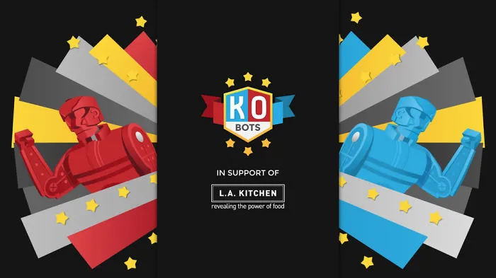 Friendly Vengeance Takes A Swing At Injustice With Rock 'em Sock 'em Robots In "Ko Bots" For L.a. Kitchen