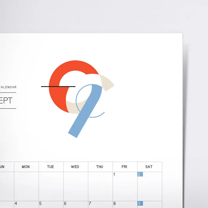We Created Geometric 2017 Calendar To Refresh Your New Year With Style