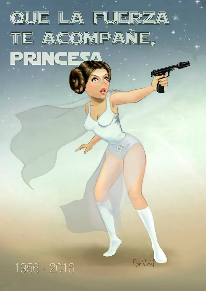 290 Touching Tributes To Late Carrie Fisher By Artists Around The World