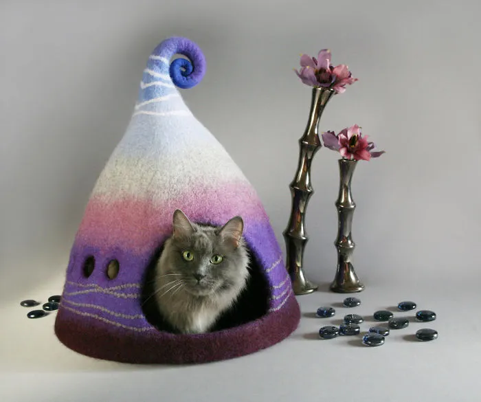 I Felt Fairytale Houses For Cats
