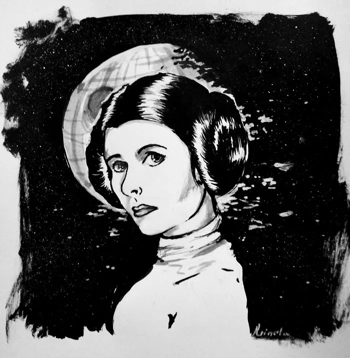 290 Touching Tributes To Late Carrie Fisher By Artists Around The World