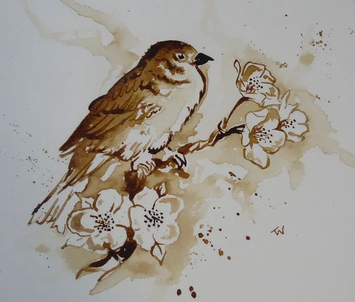 I Paint Using Only Coffee
